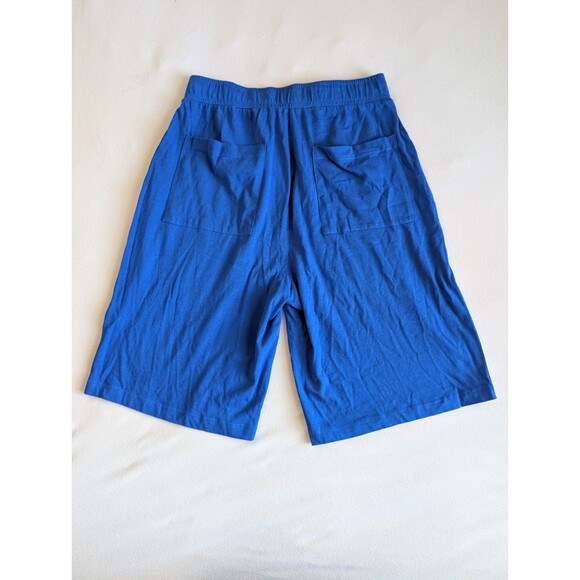 Vintage 90s Marithe Francois Girbaud Mens L Badge Baggy Knit Shorts Blue Jog - Picture 2 of 9